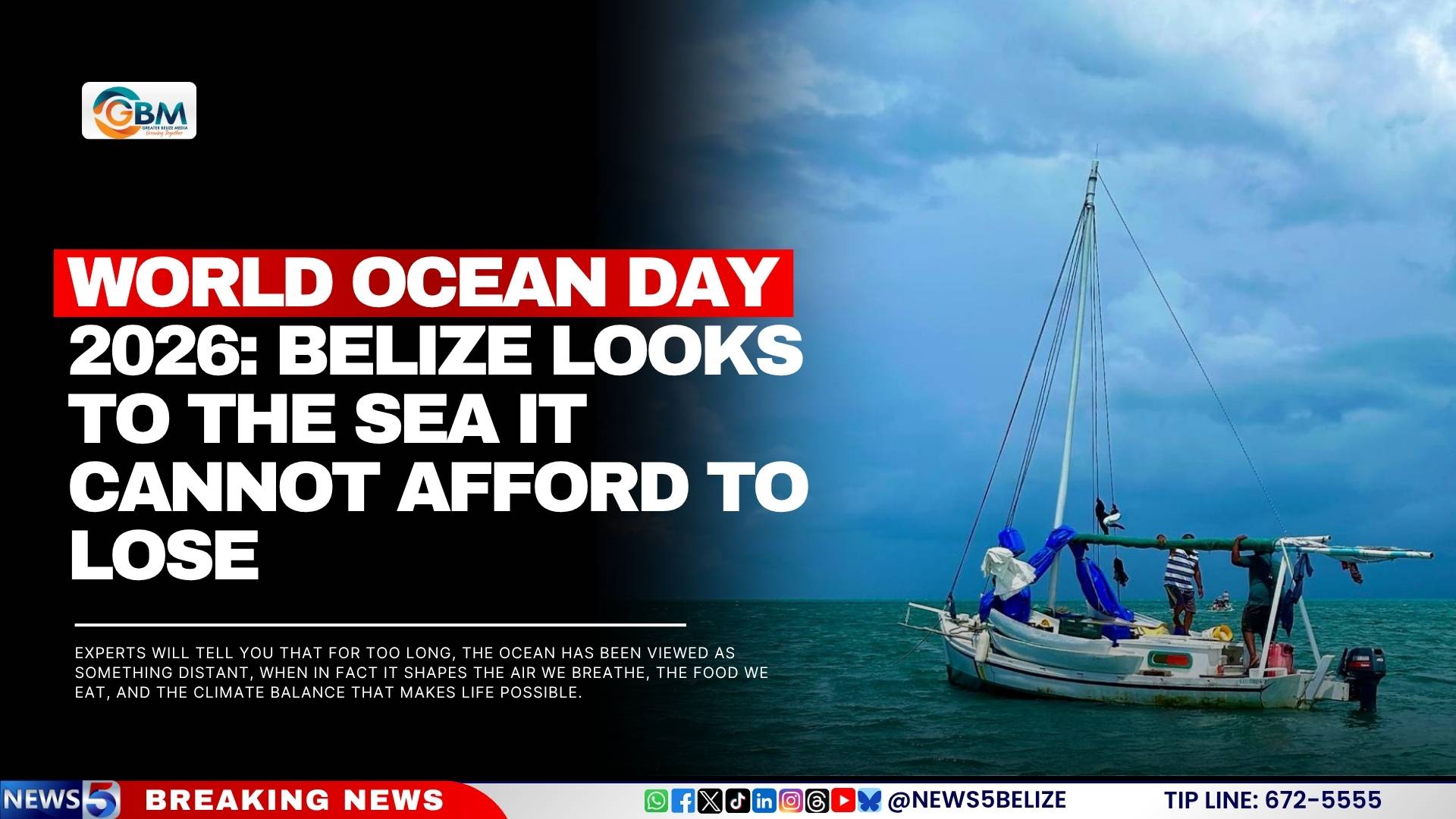World Ocean Day 2026: Belize Looks to the Sea It Cannot Afford to Lose