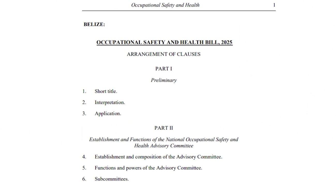 Attorney General Explains Hold-Up on Occupational Safety Law