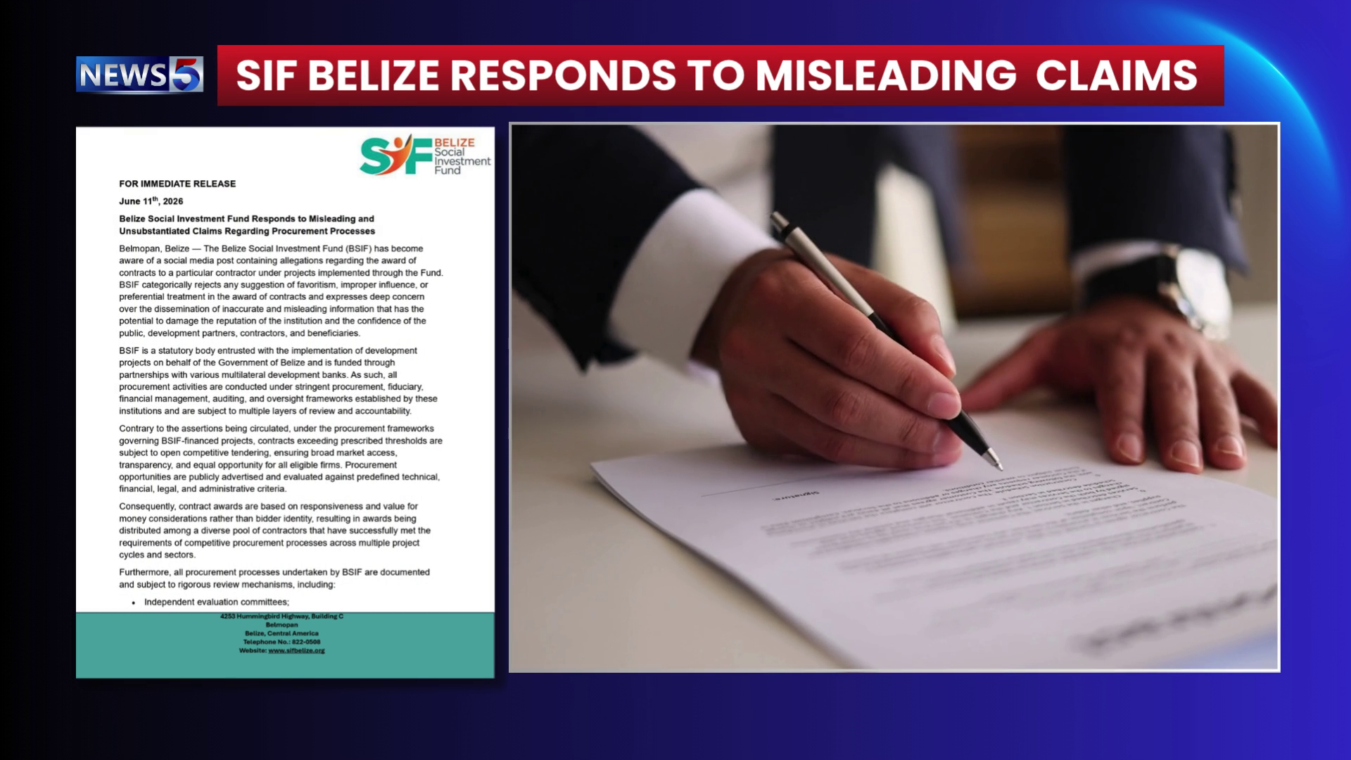 Belize Social Investment Fund Denies Favoritism Allegations