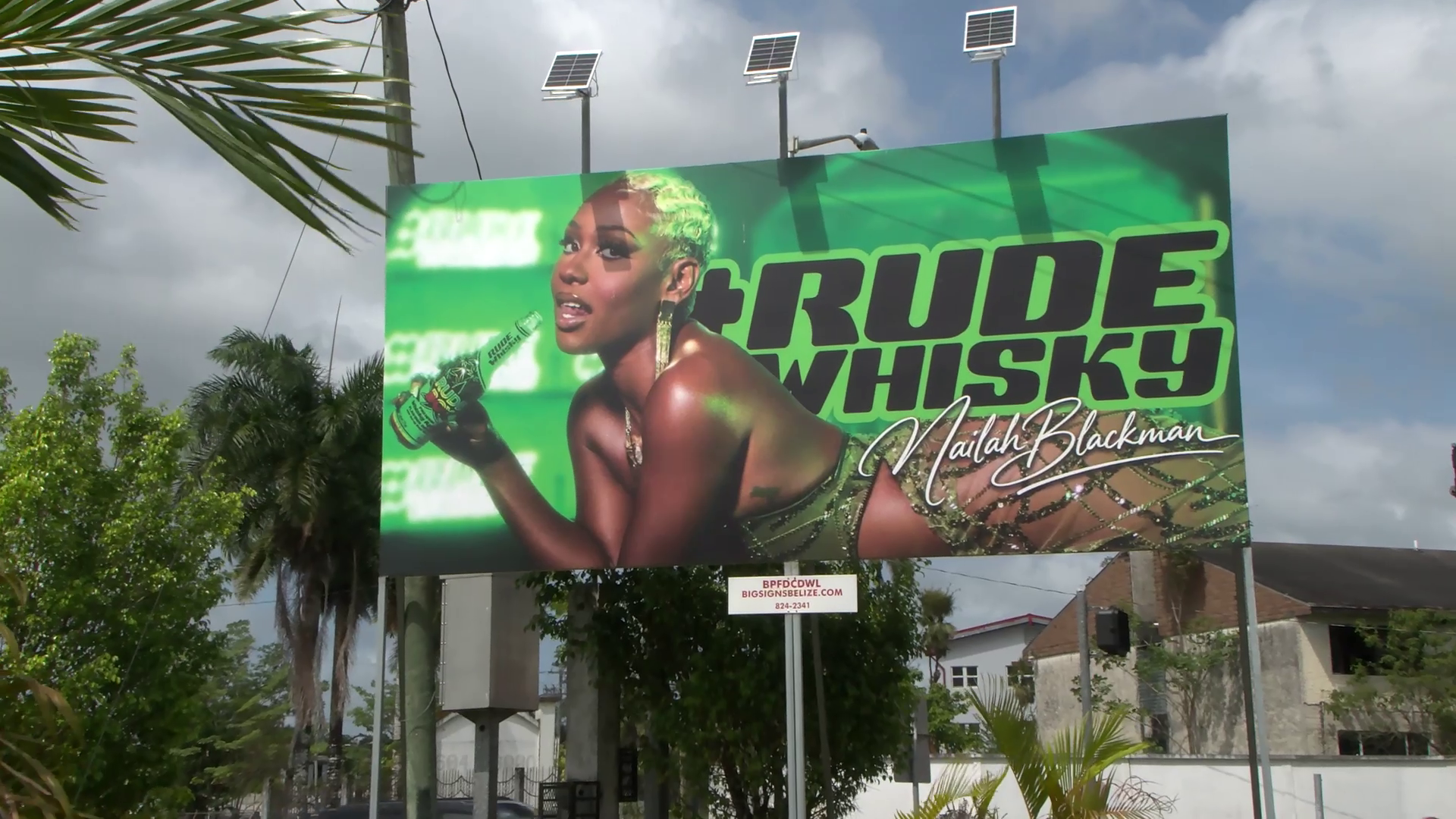 Belmopan Divided Over Nailah Blackman’s ‘Rude Boy’ Billboard