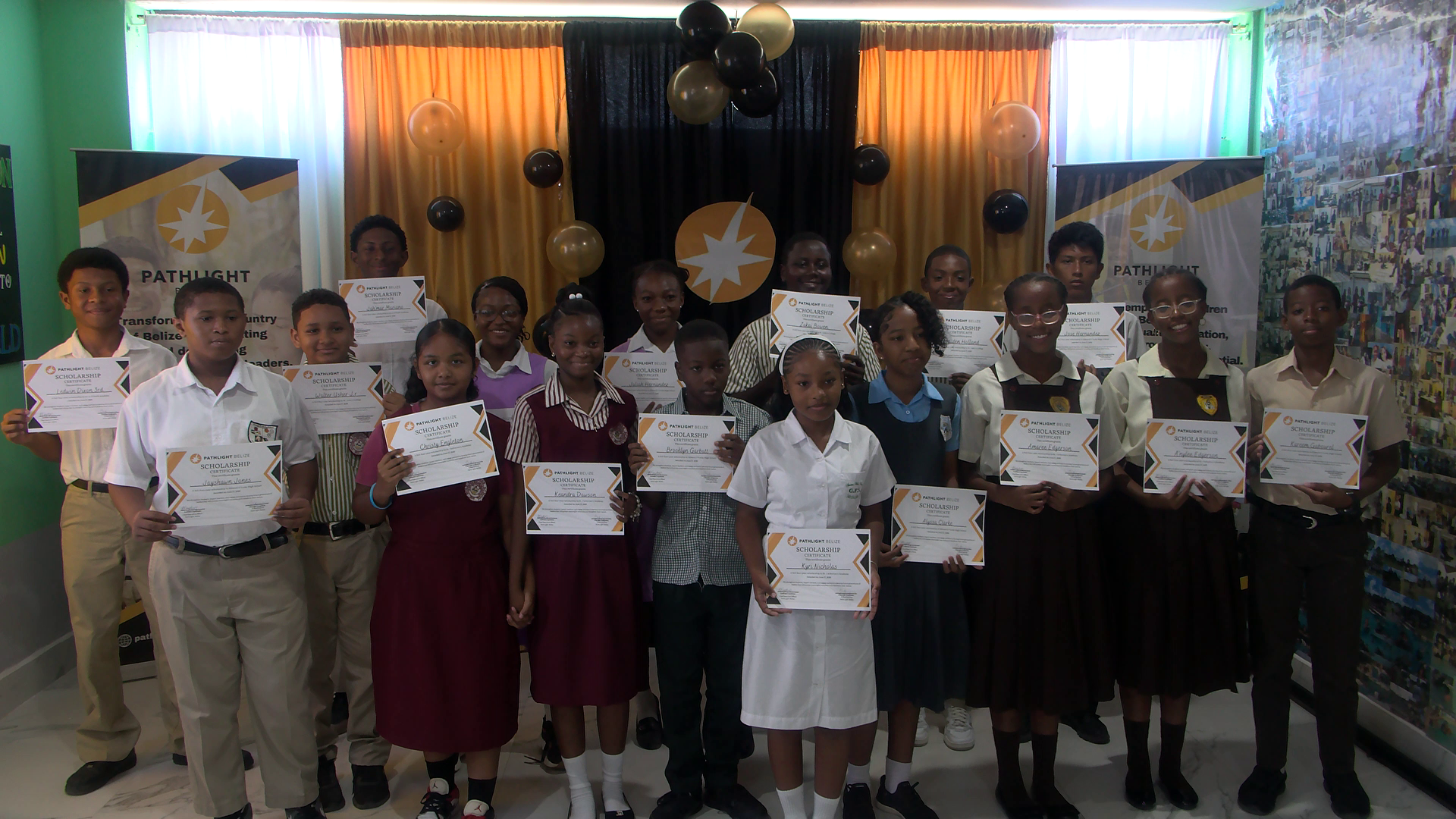 17 Belize City Students are Proud Pathlight Scholarship Recipients