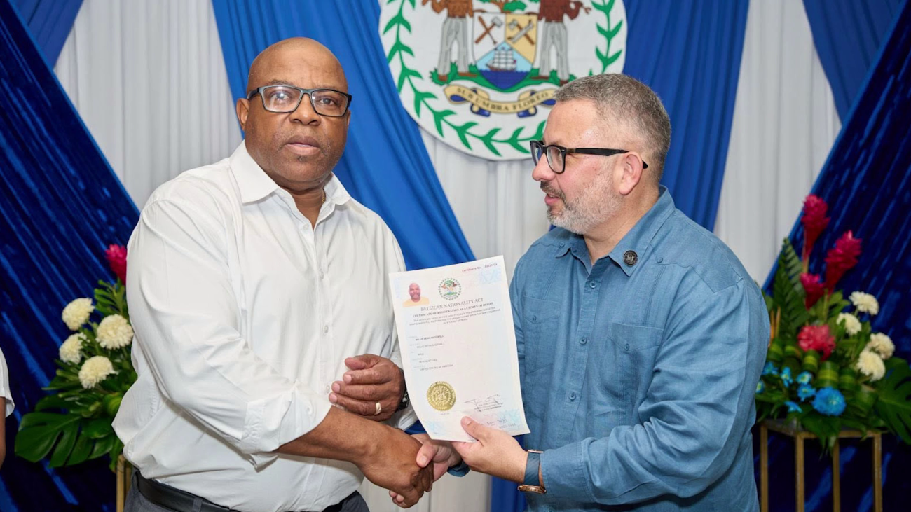 Belize Swears In 100 New Citizens from 22 Countries