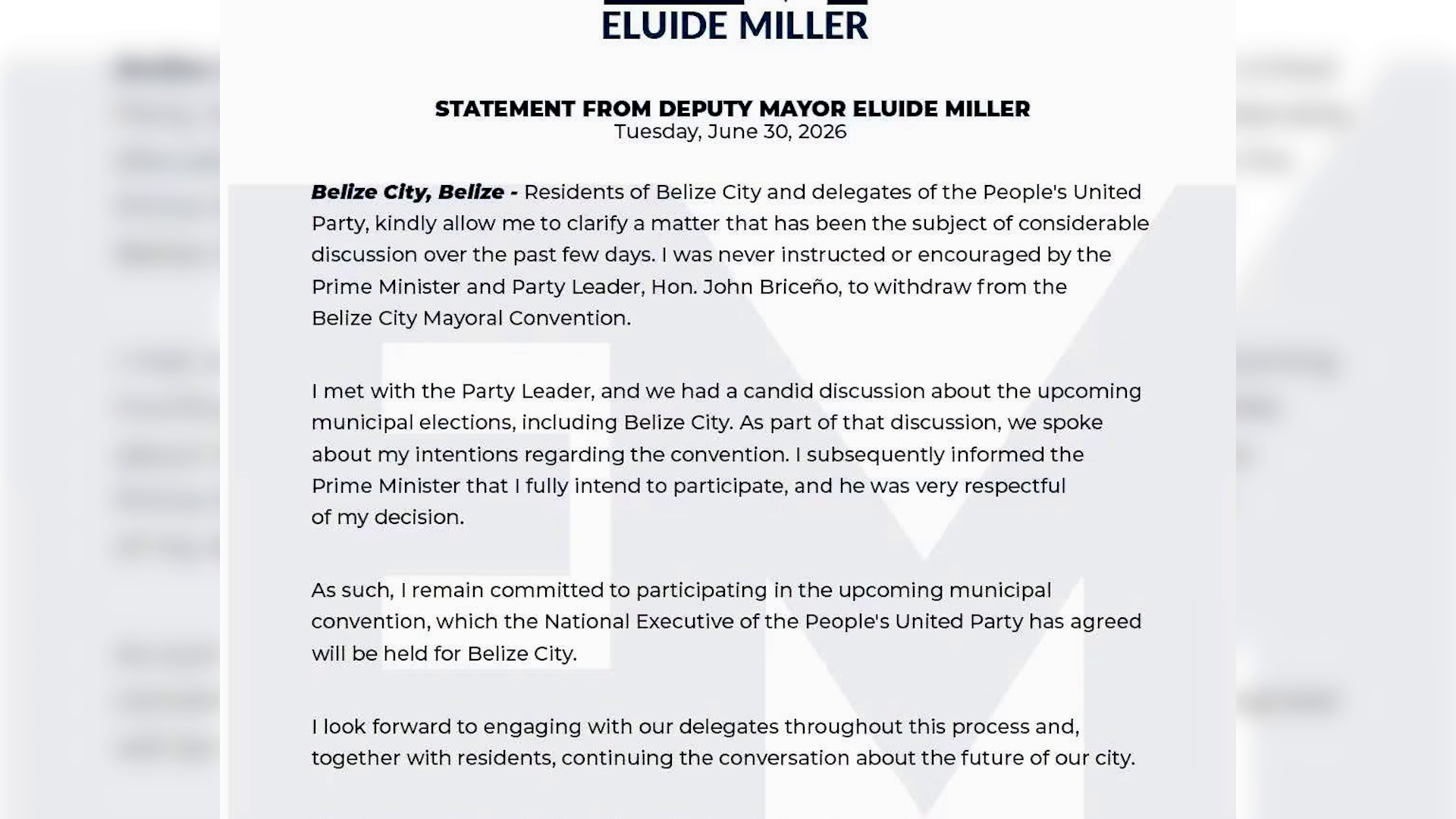 Miller: “No Instruction to Stand Down” and “Won’t Entertain Any Offer”