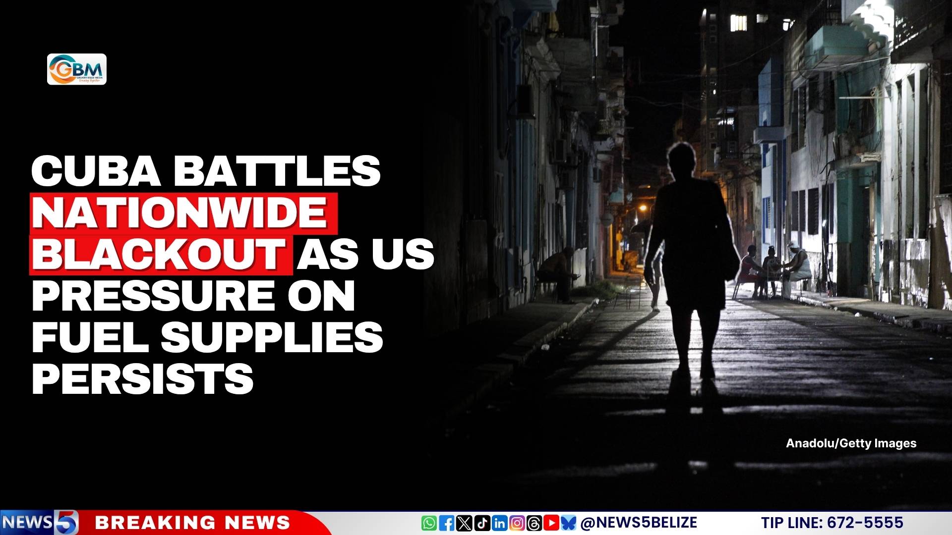 Cuba Battles Nationwide Blackout as US Pressure on Fuel Supplies Persists