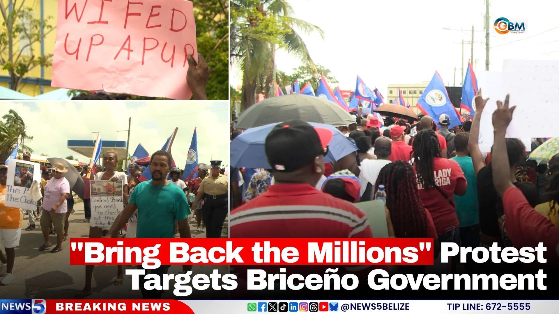 "Bring Back the Millions" Protest Targets Briceño Government