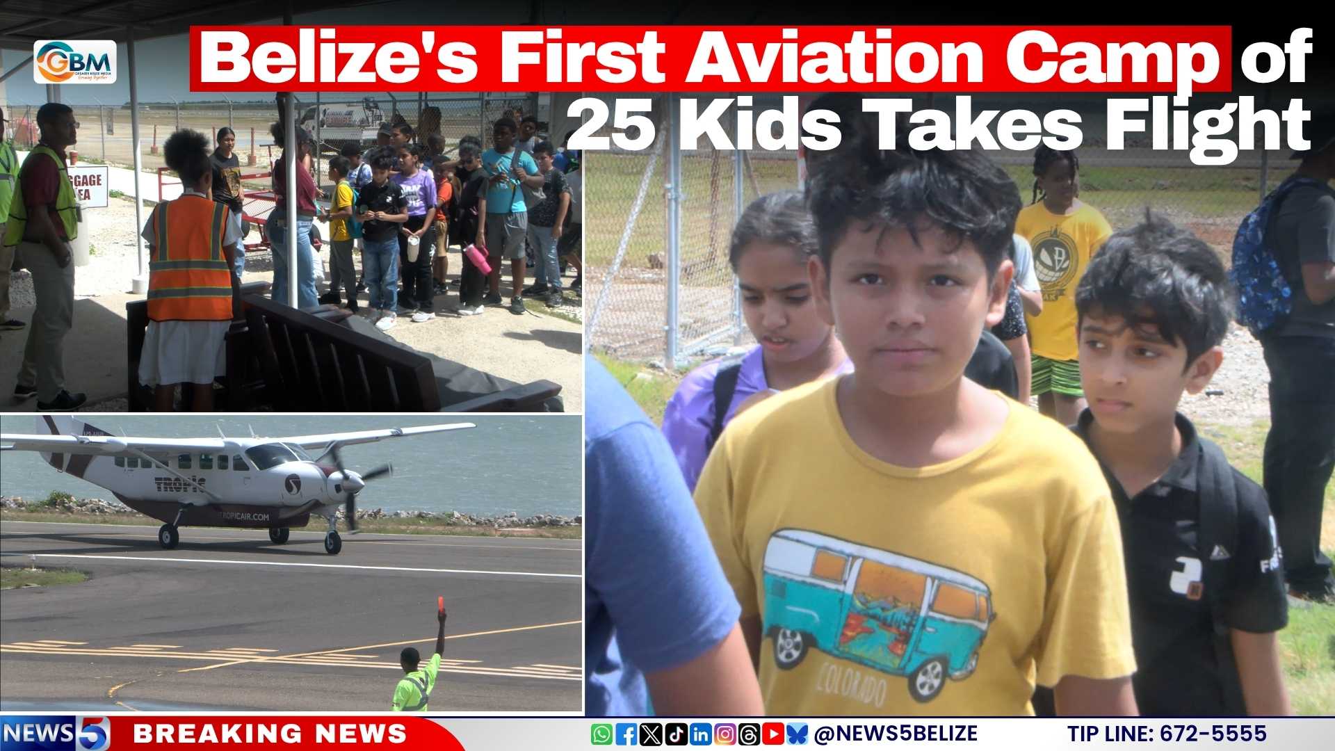 Belize's First Aviation Camp of 25 Kids Takes Flight