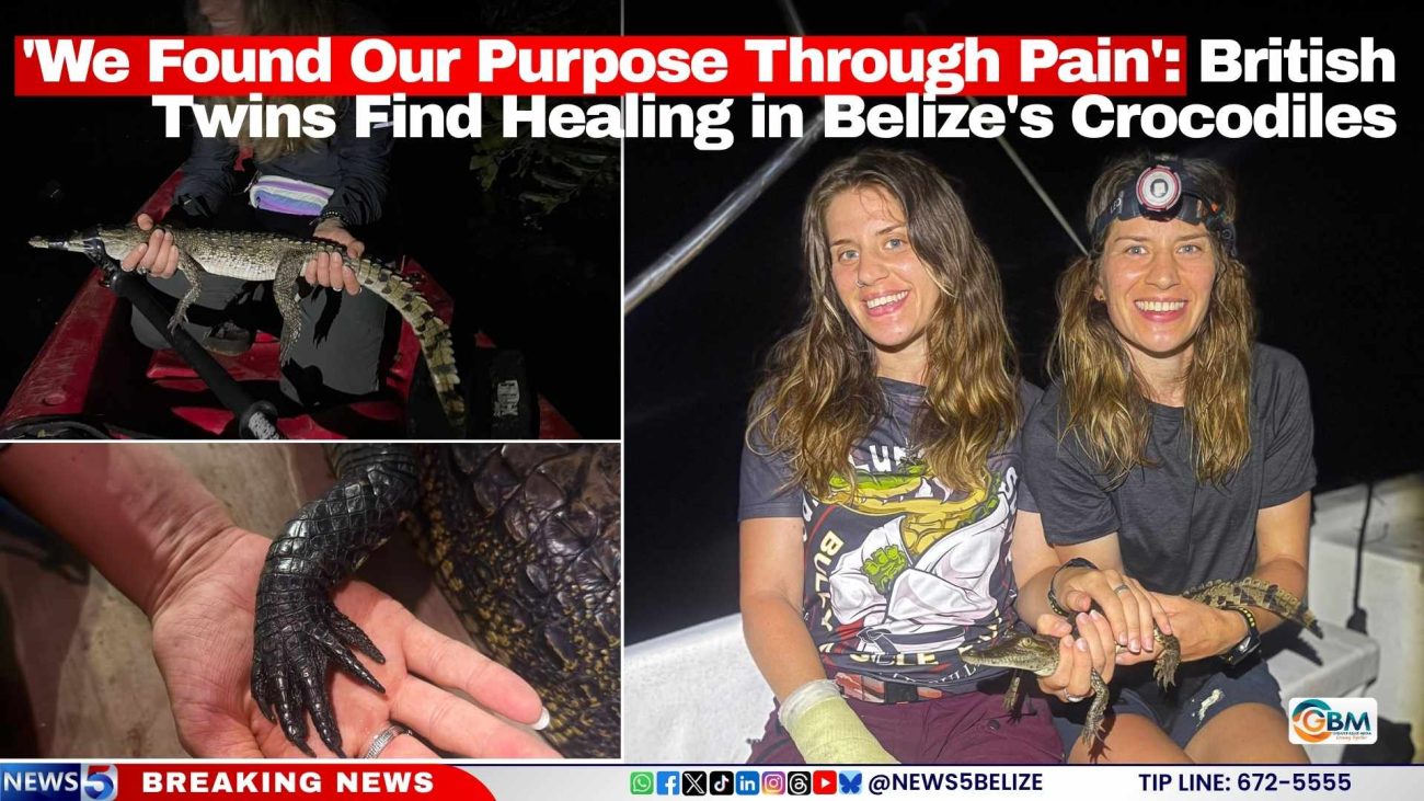 'We Found Our Purpose Through Pain': British Twins Find Healing in Belize's Crocodiles