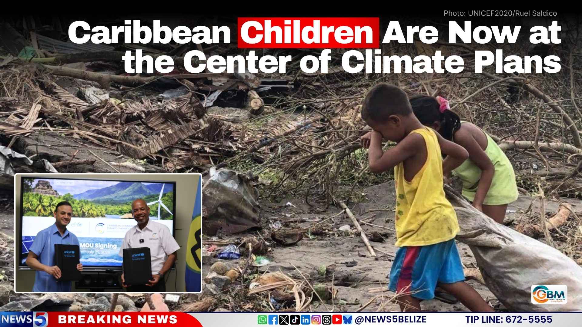 Caribbean Children Are Now at the Center of Climate Plans