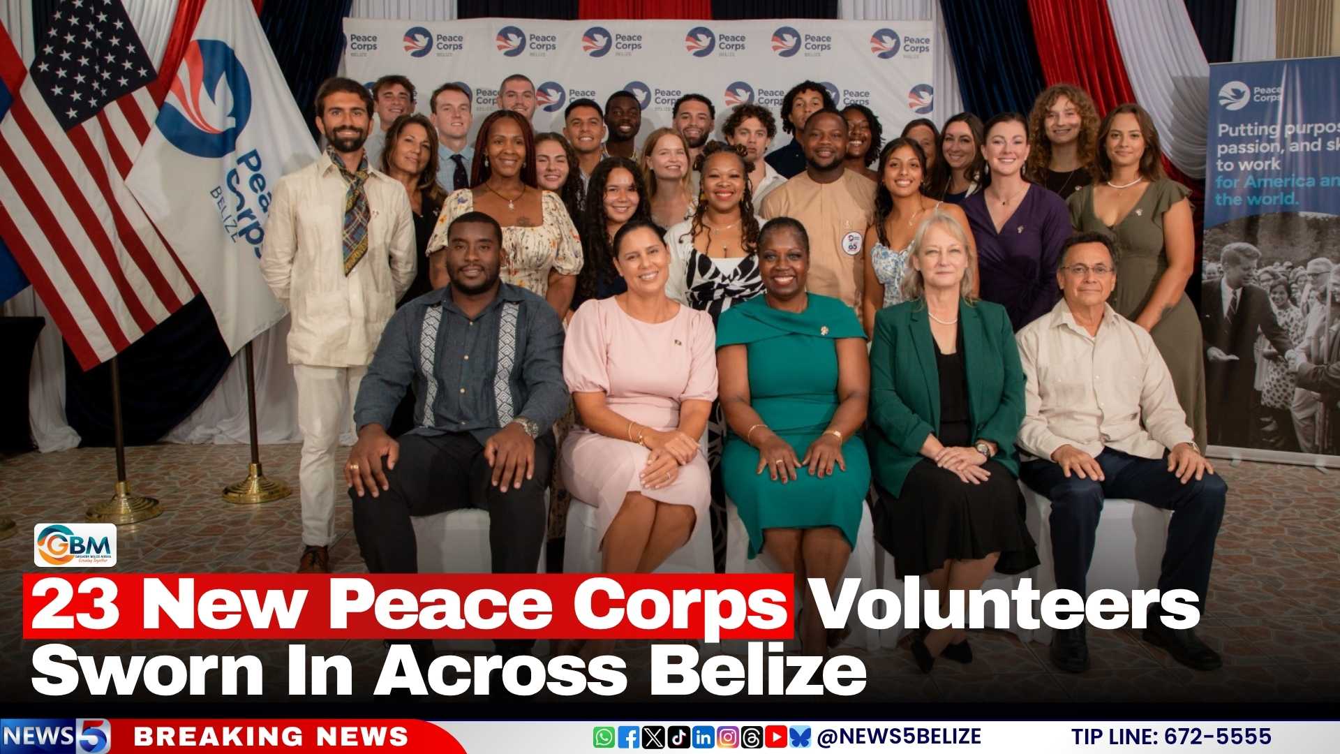 23 New Peace Corps Volunteers Sworn In Across Belize