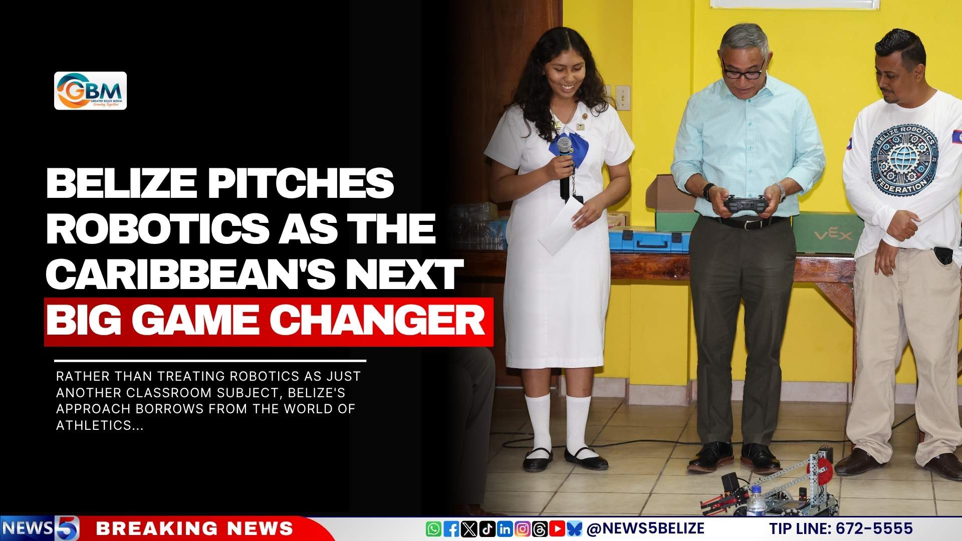 Belize Pitches Robotics as the Caribbean's Next Big Game Changer