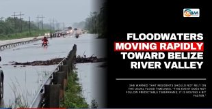 Floodwaters Moving Rapidly Toward Belize River Valley