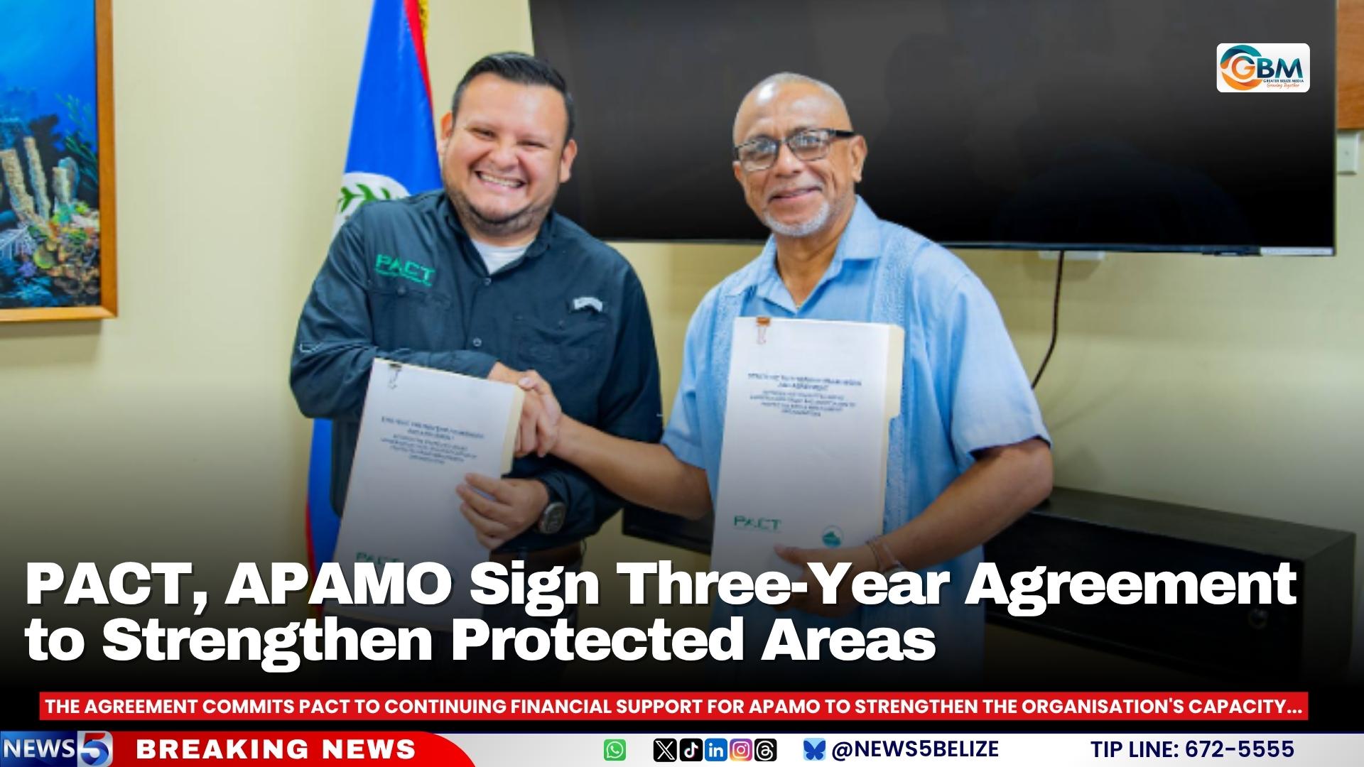 The agreement commits PACT to continuing financial support for APAMO to strengthen the organisation's capacity