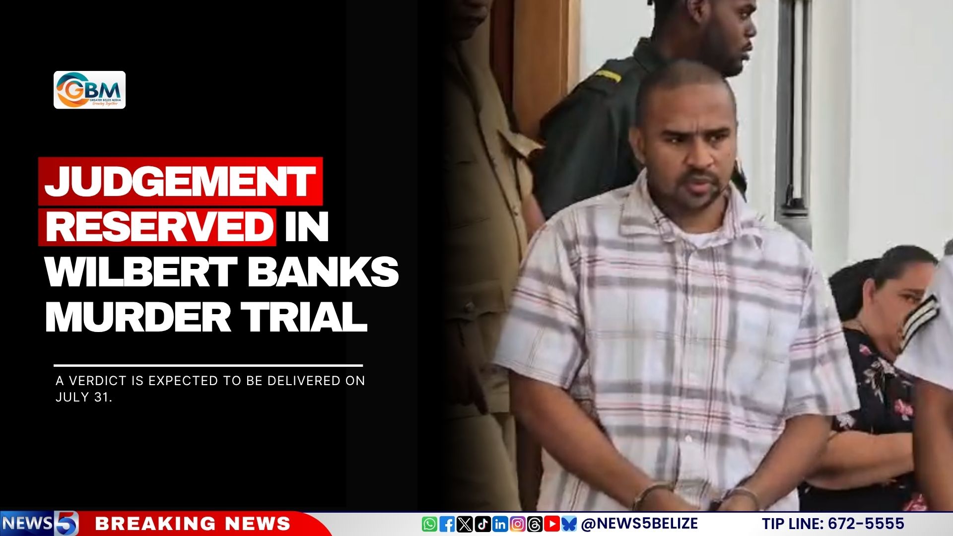 Judgement Reserved in Wilbert Banks Murder Trial