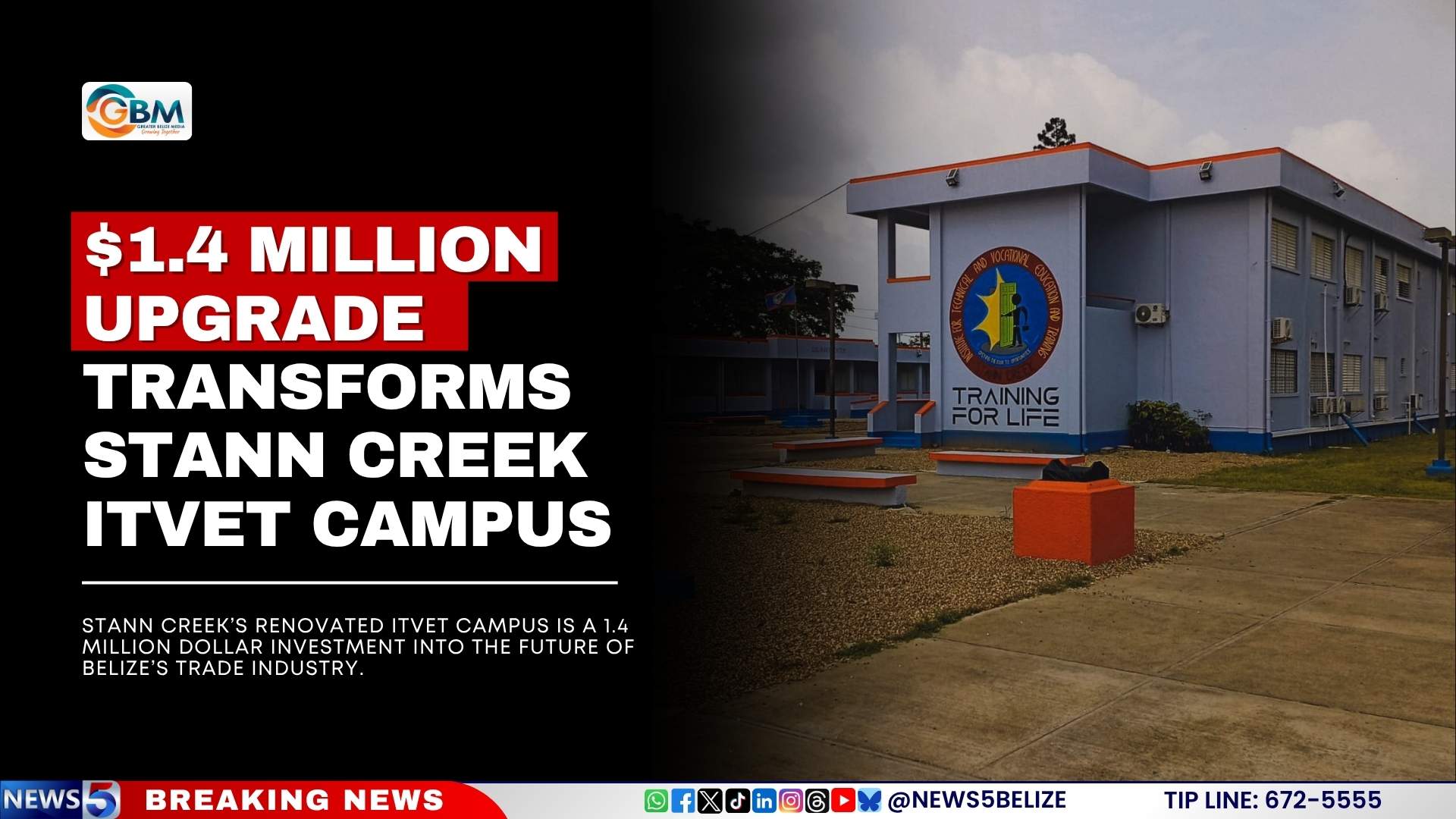 $1.4 Million Upgrade Transforms Stann Creek ITVET Campus