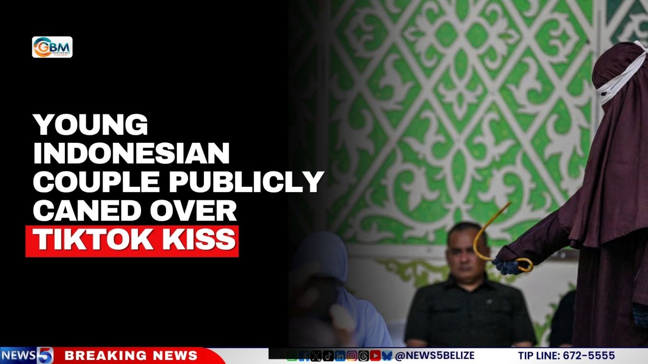 Young Indonesian Couple Publicly Caned Over TikTok Kiss