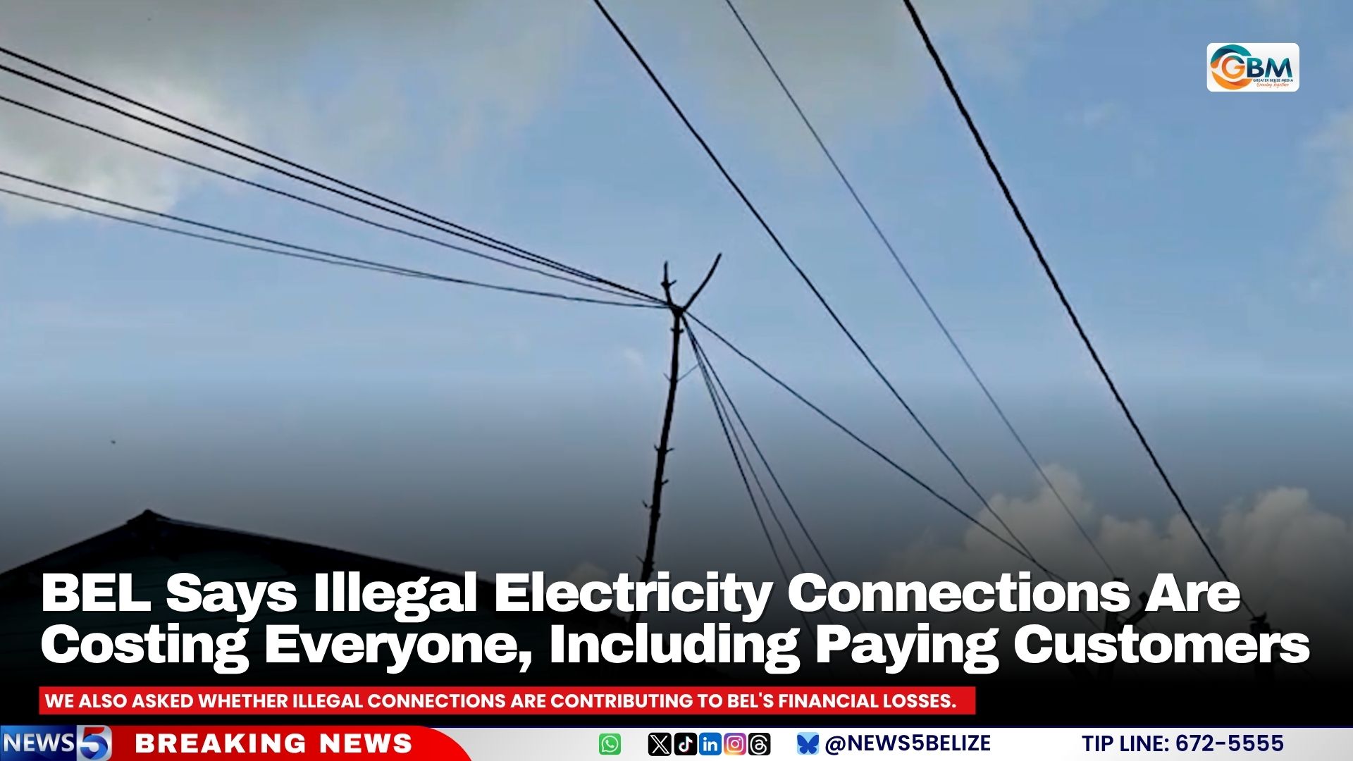 BEL Says Illegal Electricity Connections Are Costing Everyone, Including Paying Customers