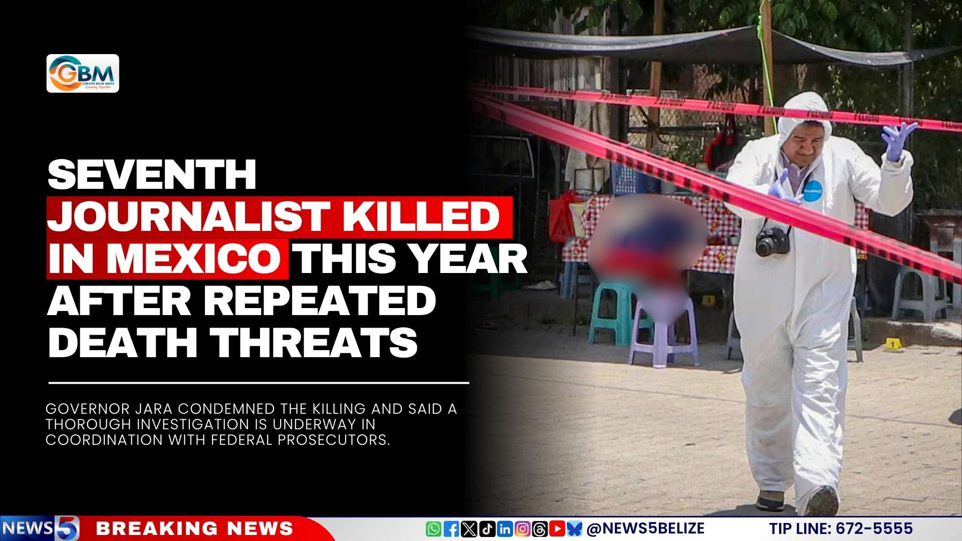Seventh Journalist Killed in Mexico This Year After Repeated Death Threats