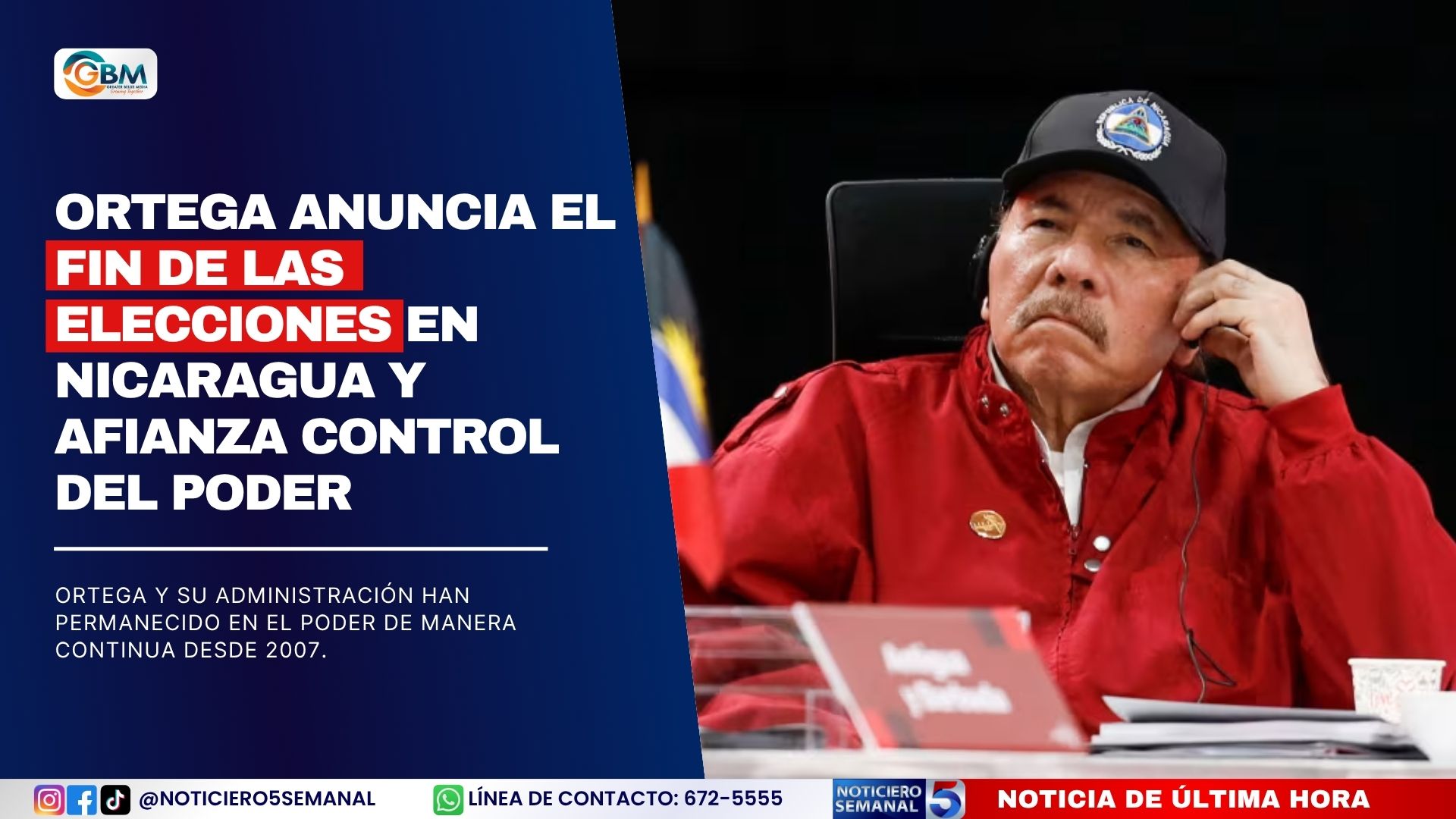 Ortega anuncia el fin de las elecciones en Nicaragua y afianza control del poder