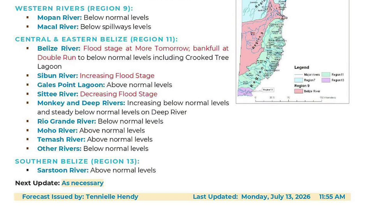 Chief Hydrologist Warns River Valley Residents to Stay Alert
