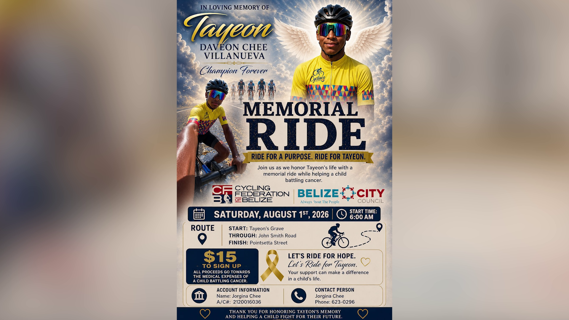 Memorial Ride to Honor 15-Year-Old Cyclist Tayeon Villanueva