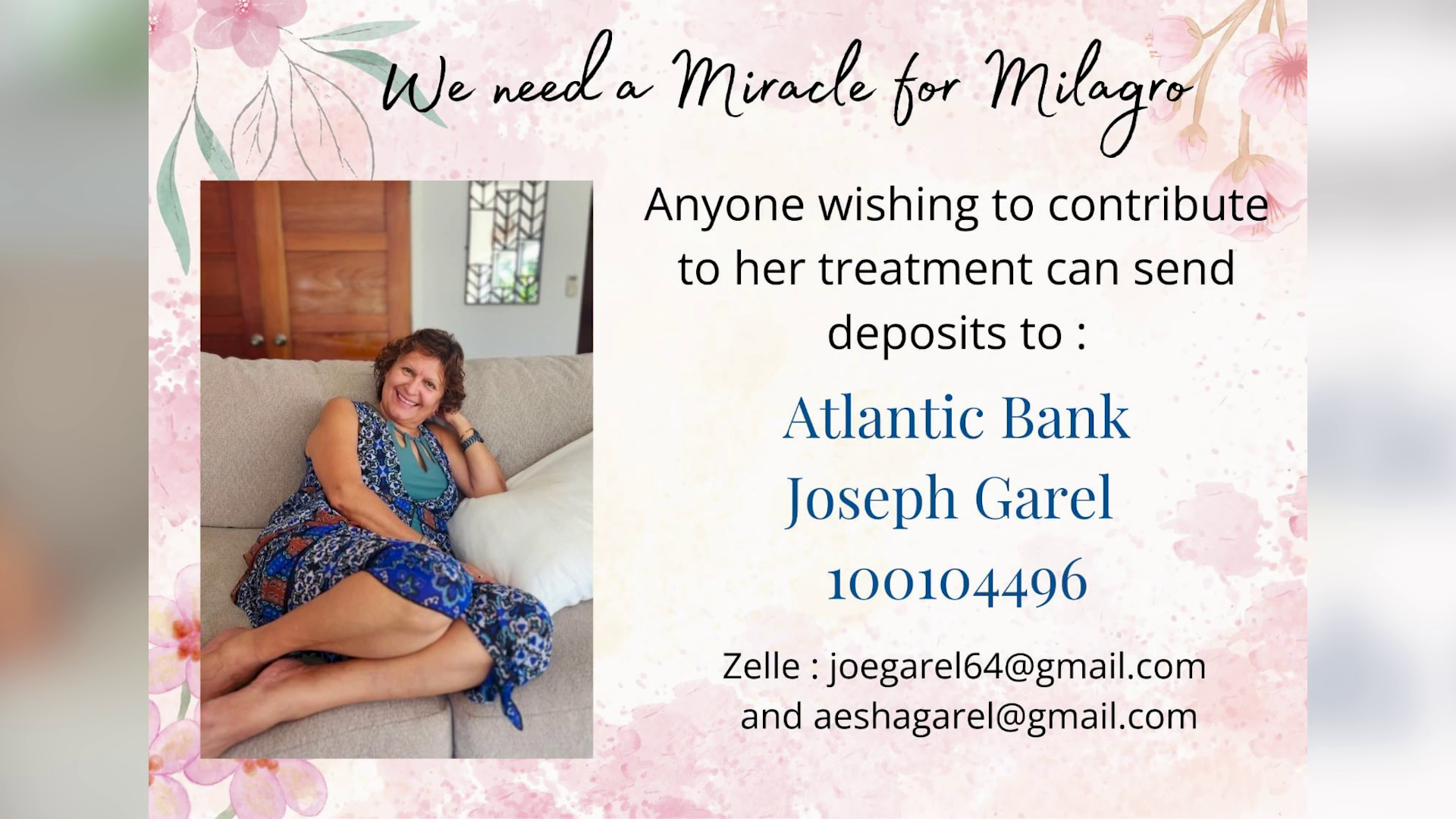 Medical Crisis Sparks Urgent Appeal for Milagro Garel  