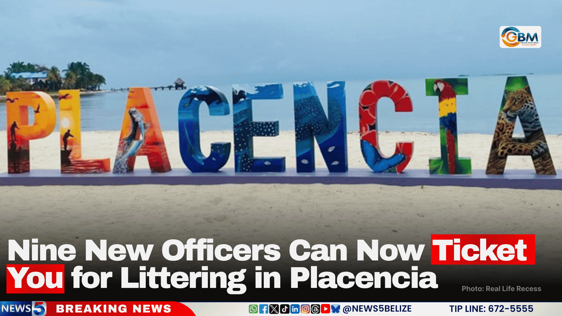 Read more in the comments Latest News Nine New Officers Can Now Ticket You for Littering in Placencia