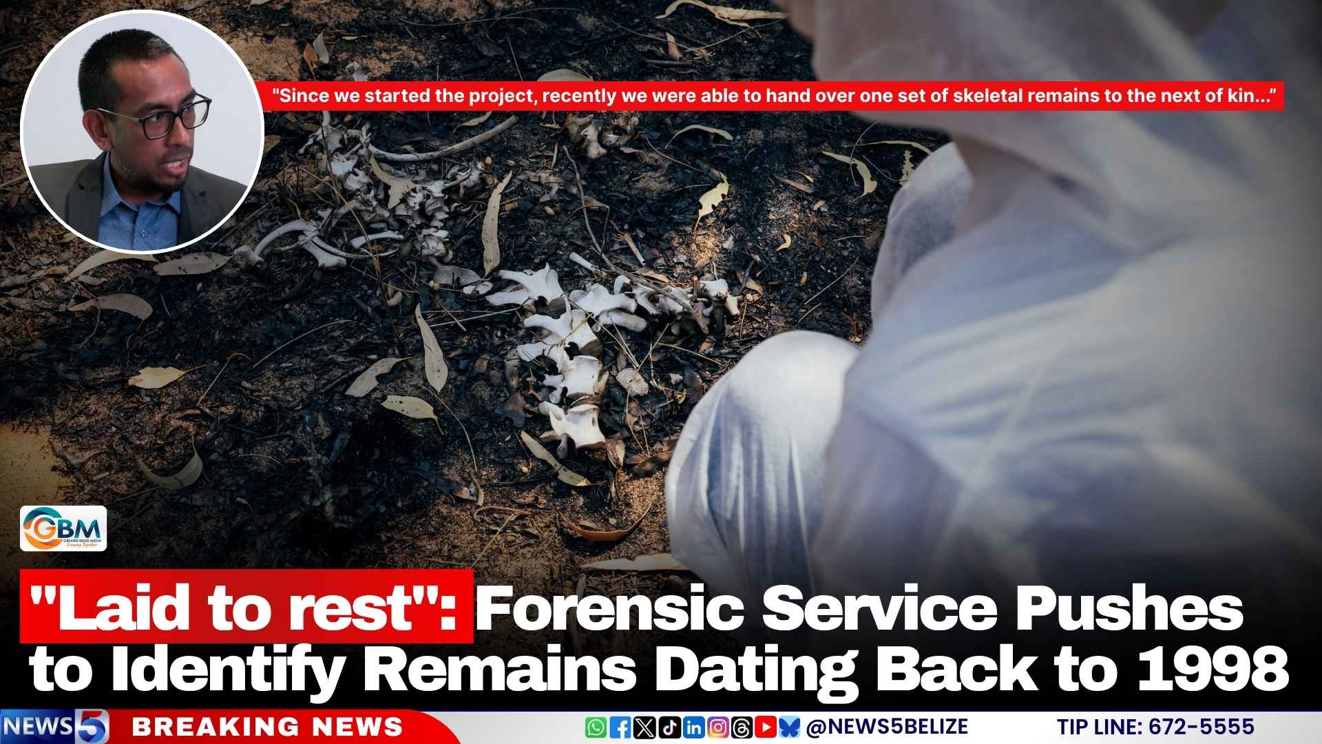 "Laid to rest": Forensic Service Pushes to Identify Remains Dating Back to 1998