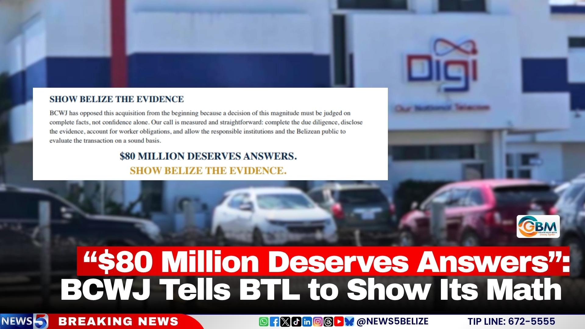 “$80 Million Deserves Answers”: BCWJ Tells BTL to Show Its Math