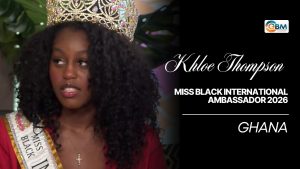 Miss Black International Ambassador 2026 Khloe Thompson of Ghana