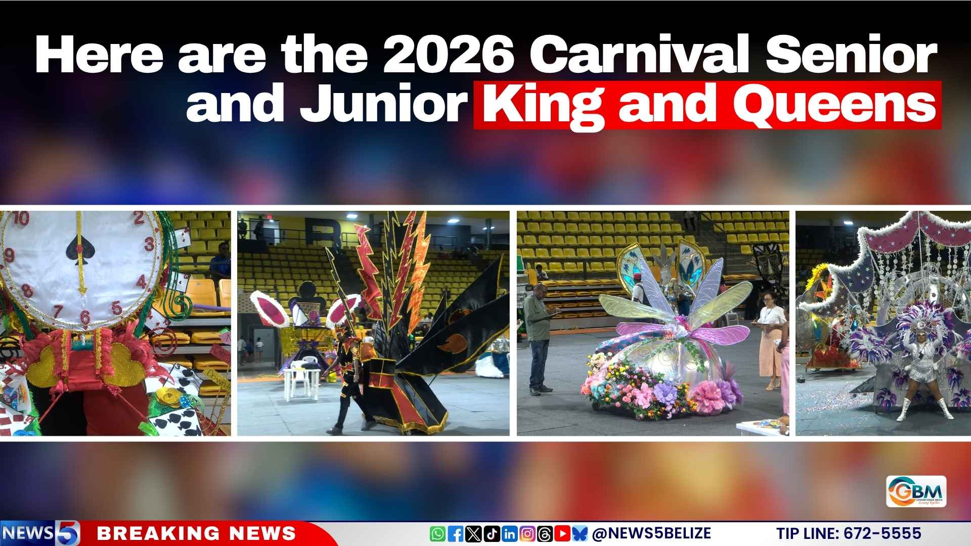 Here are the 2026 Carnival Senior and Junior King and Queens