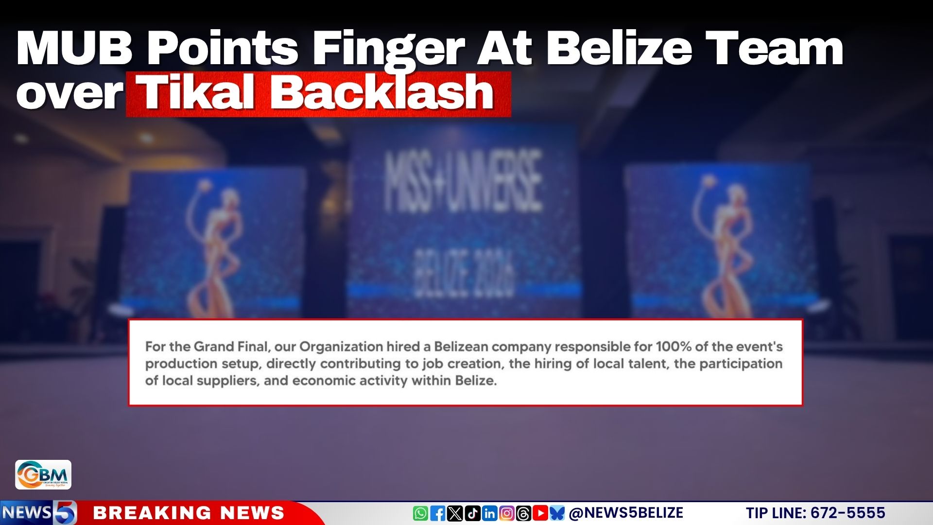 MUB Points Finger At Belize Team over Tikal Backlash 