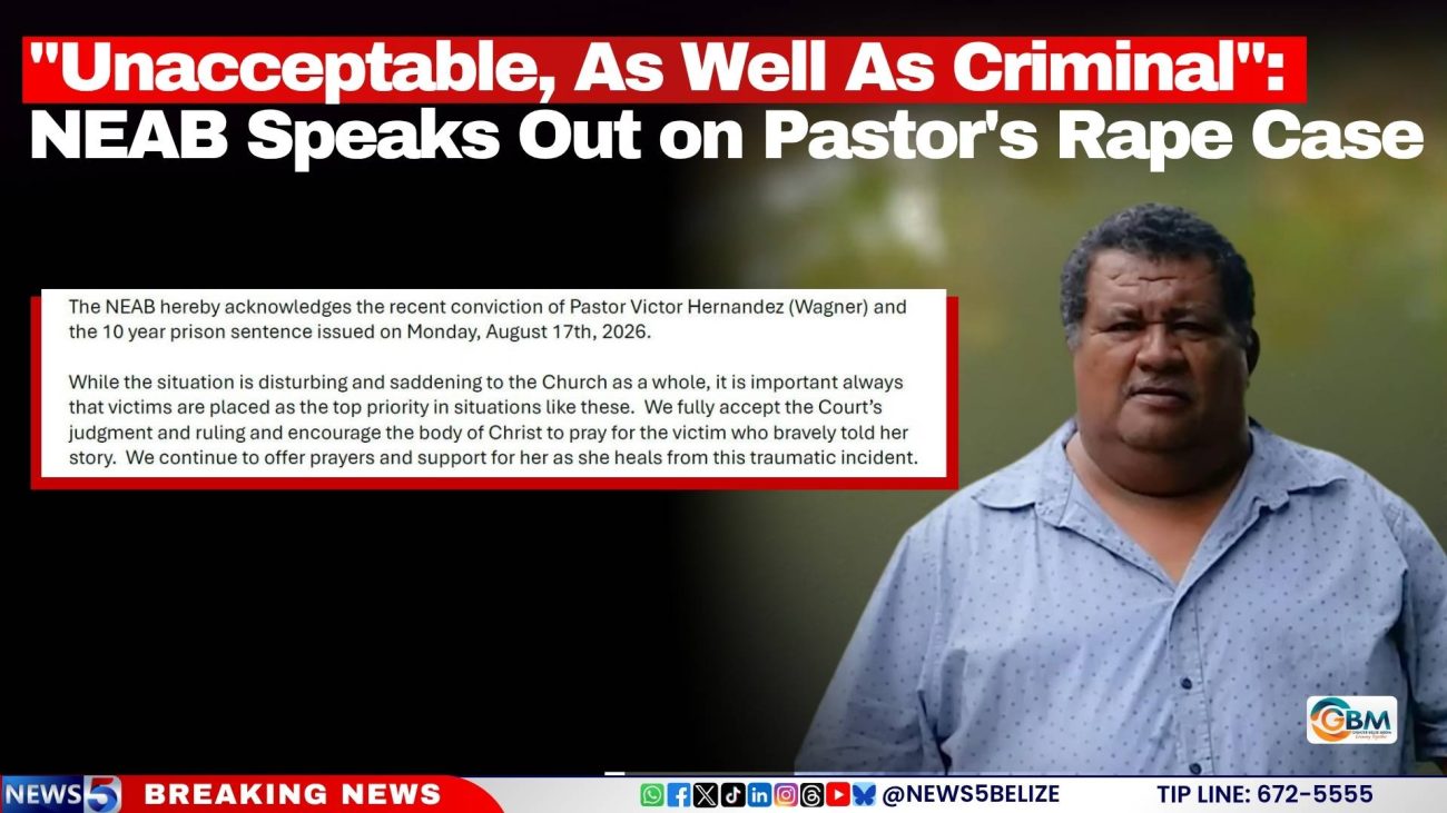 "Unacceptable, As Well As Criminal": NEAB Speaks Out on Pastor's Rape Case