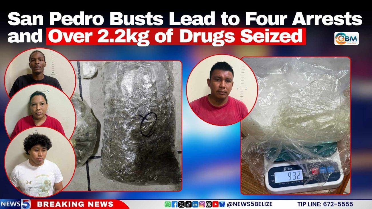 San Pedro Busts Lead to Four Arrests and Over 2.2kg of Drugs Seized