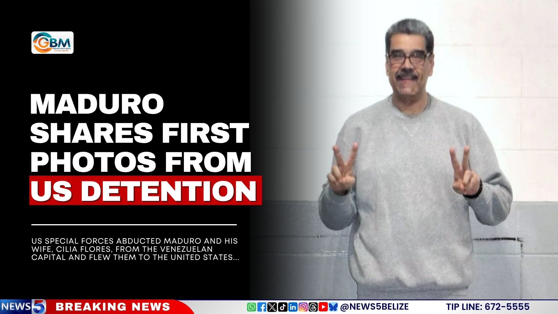 Maduro Shares First Photos From US Detention