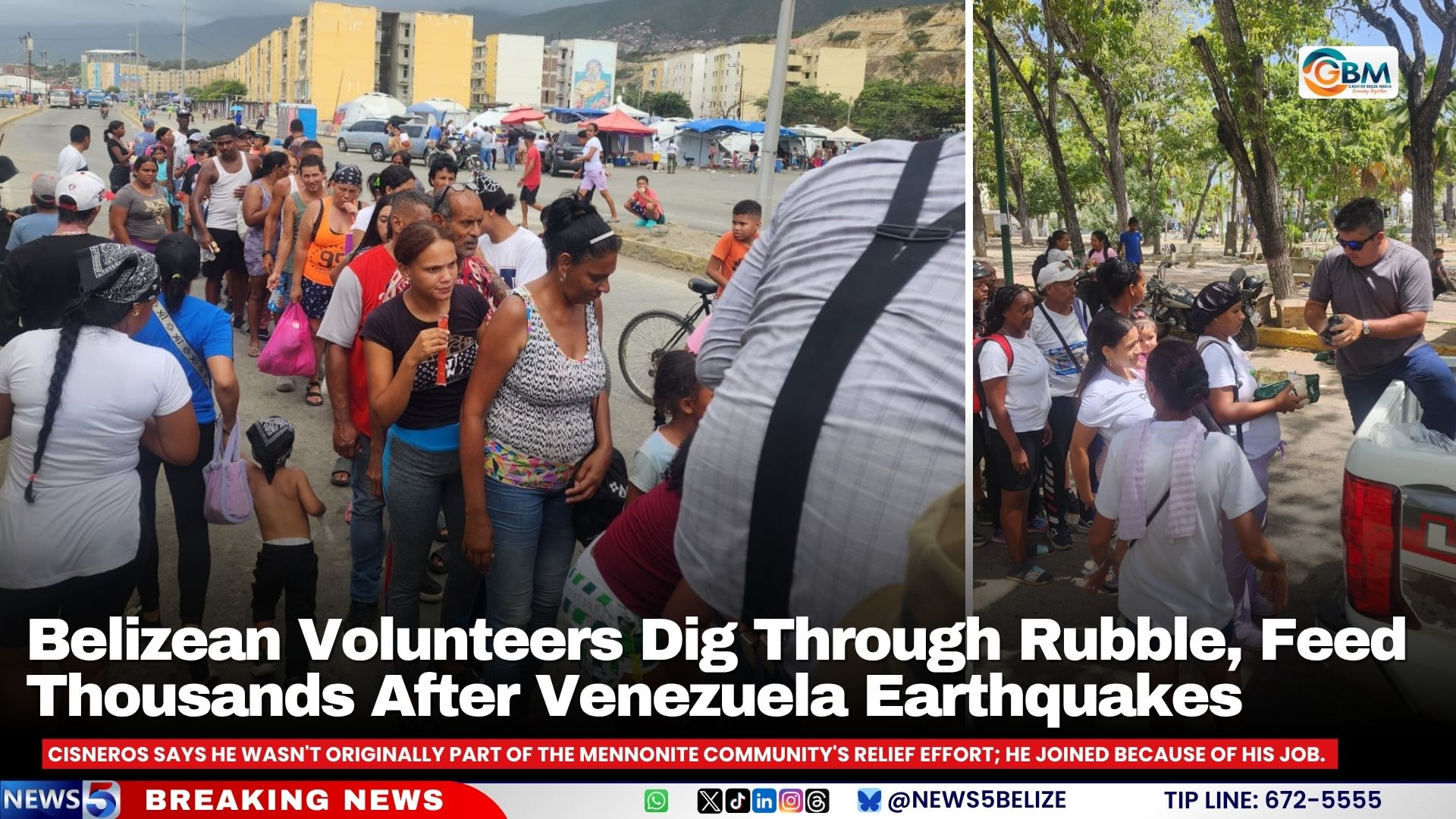 Belizean Volunteers Dig Through Rubble, Feed Thousands After Venezuela Earthquakes