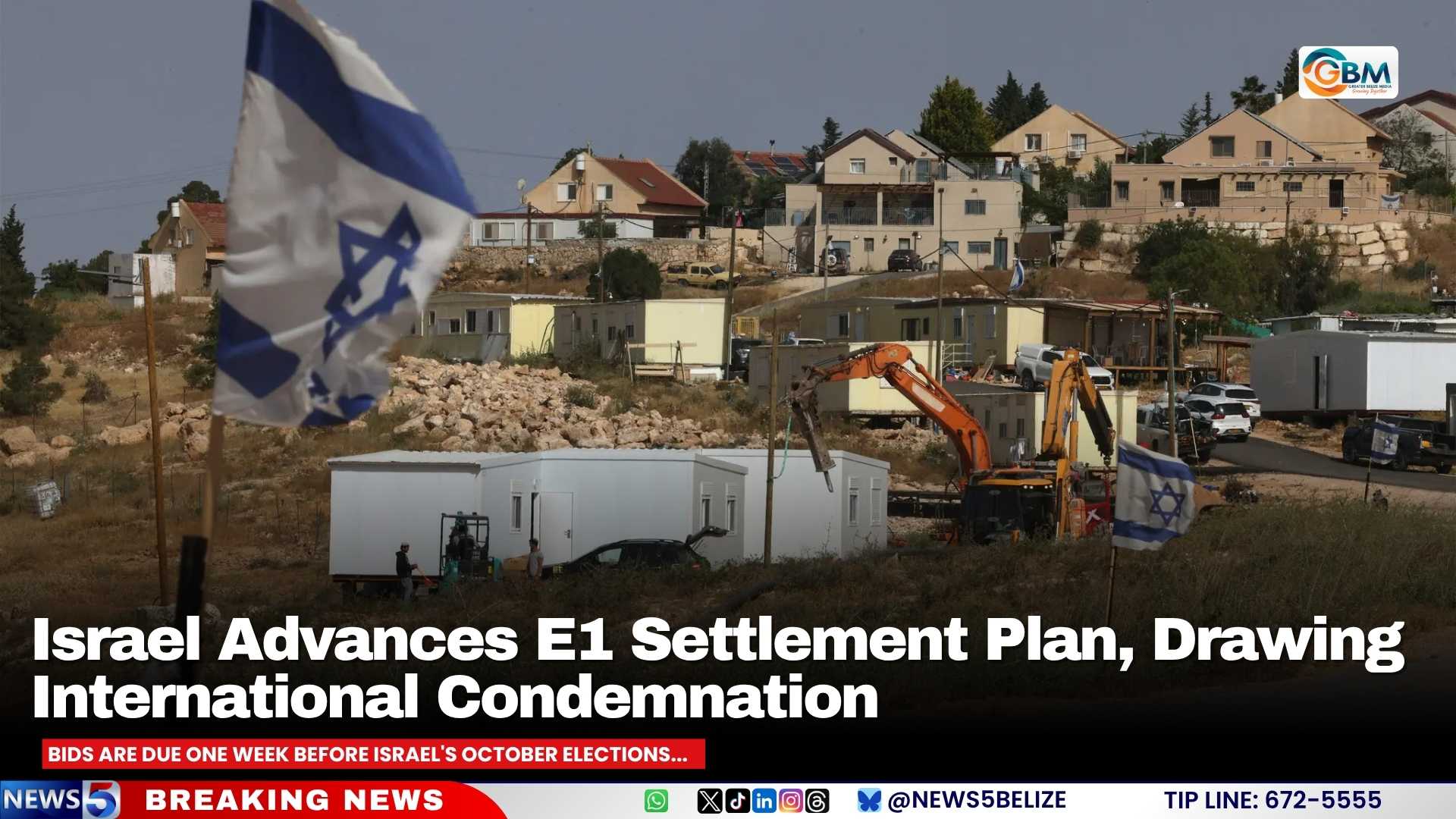 Israel Advances E1 Settlement Plan, Drawing International Condemnation