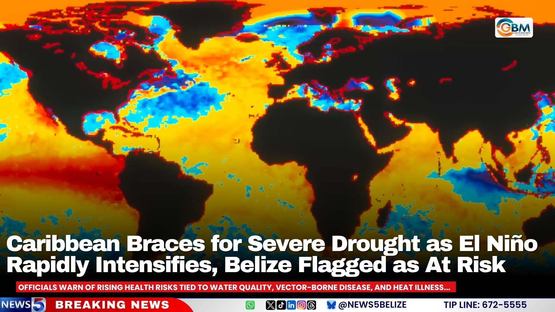 Caribbean Braces for Severe Drought as El Niño Rapidly Intensifies, Belize Flagged as At Risk