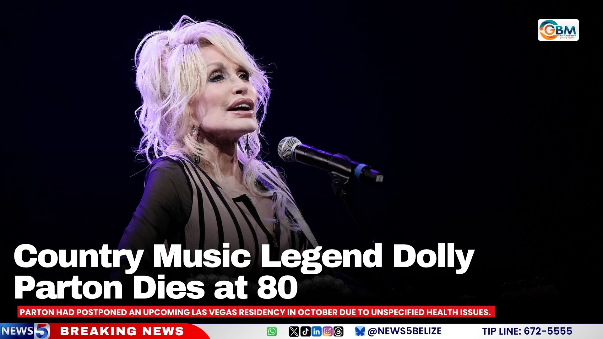 Country Music Legend Dolly Parton Dies at 80