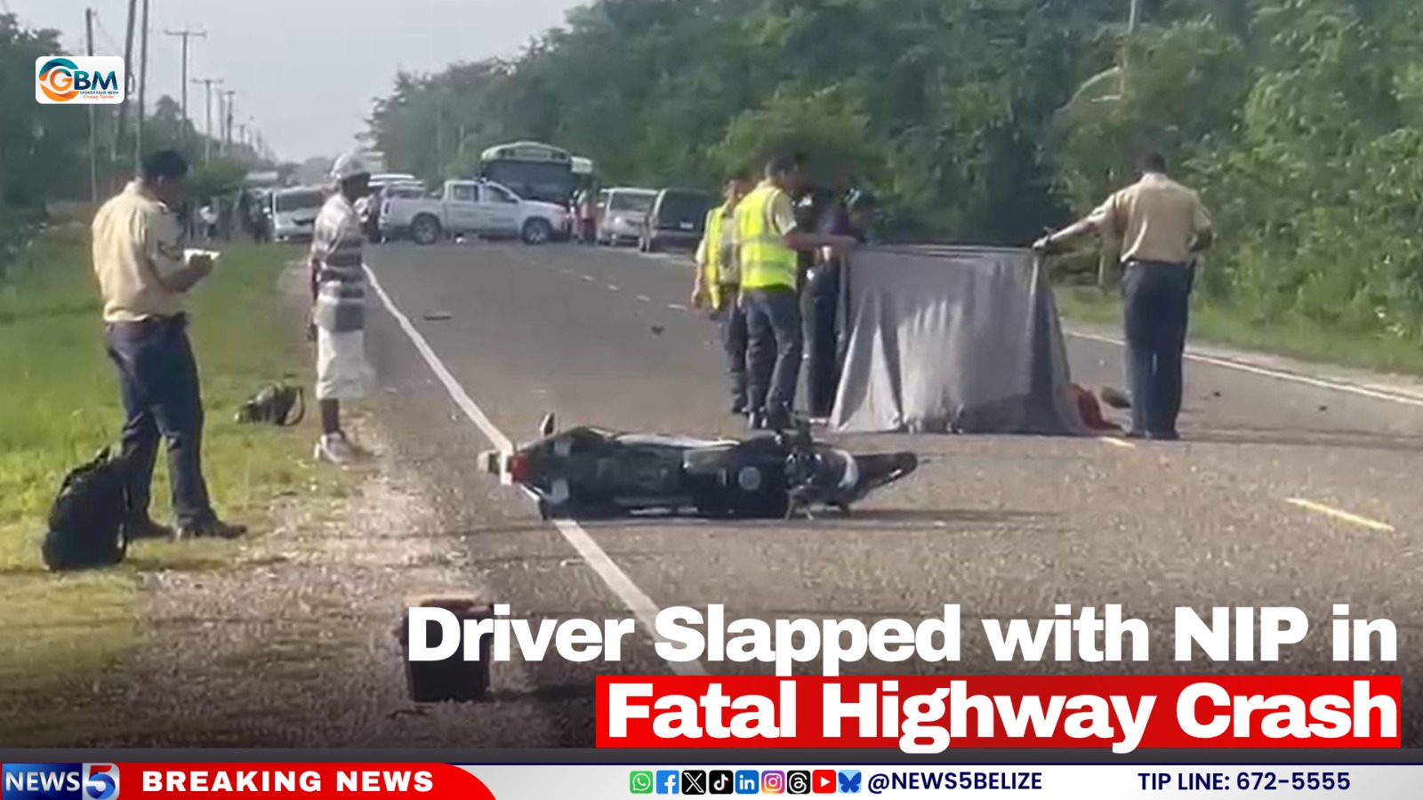 Driver Slapped with NIP in Fatal Highway Crash