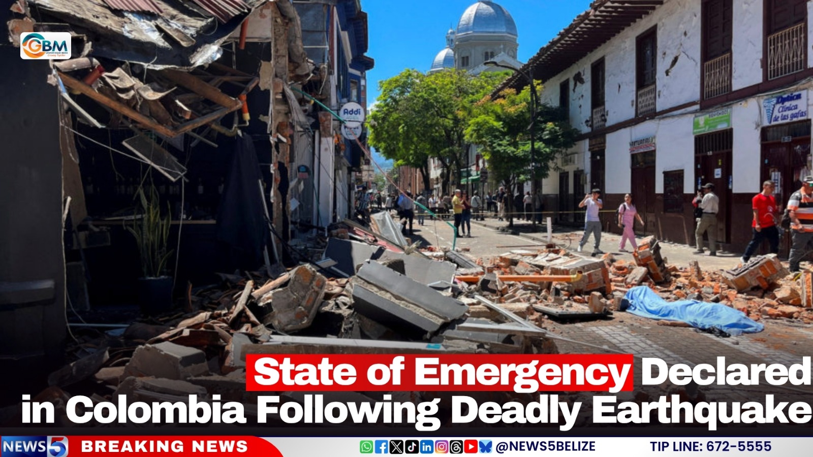 State of Emergency Declared in Colombia Following Deadly Earthquake