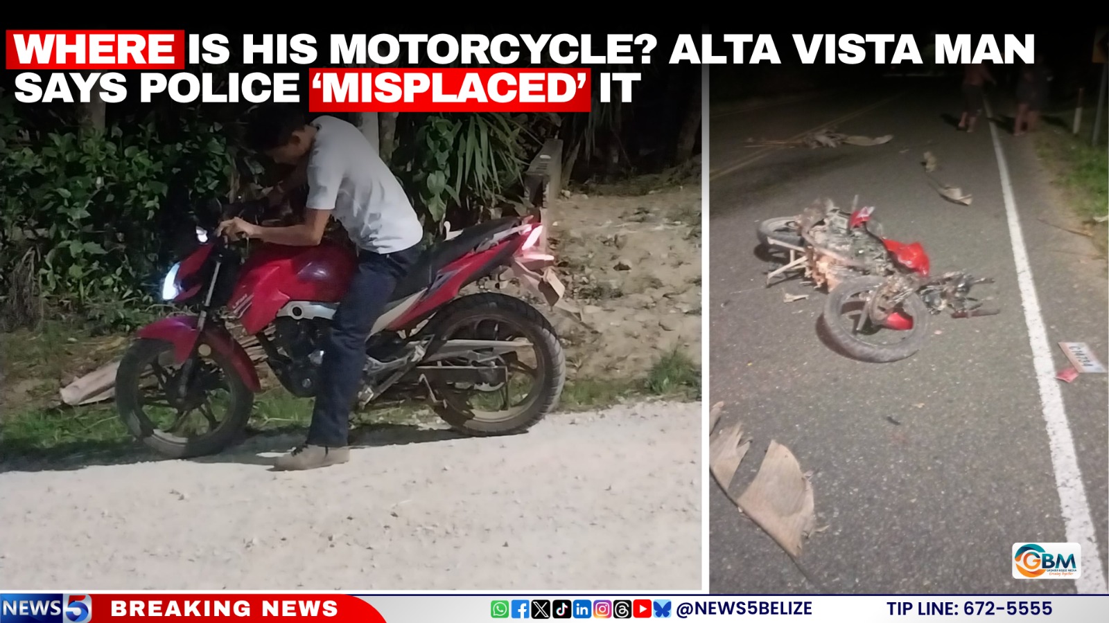 Where Is His Motorcycle? Alta Vista Man Says Police ‘Misplaced’ It