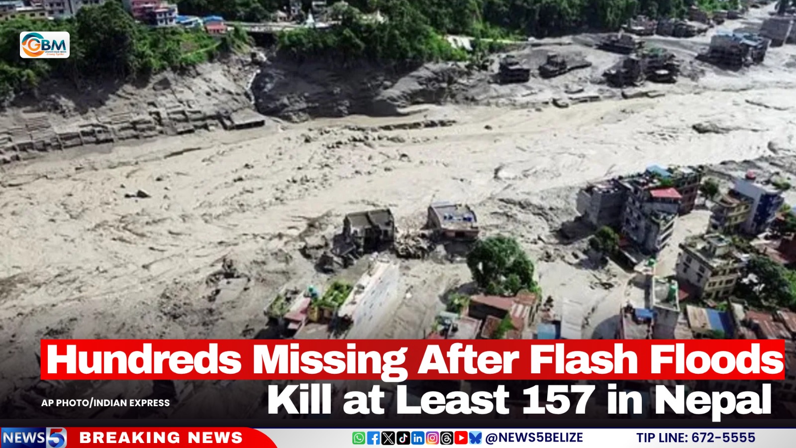 Hundreds Missing After Flash Floods Kill at Least 157 in Nepa