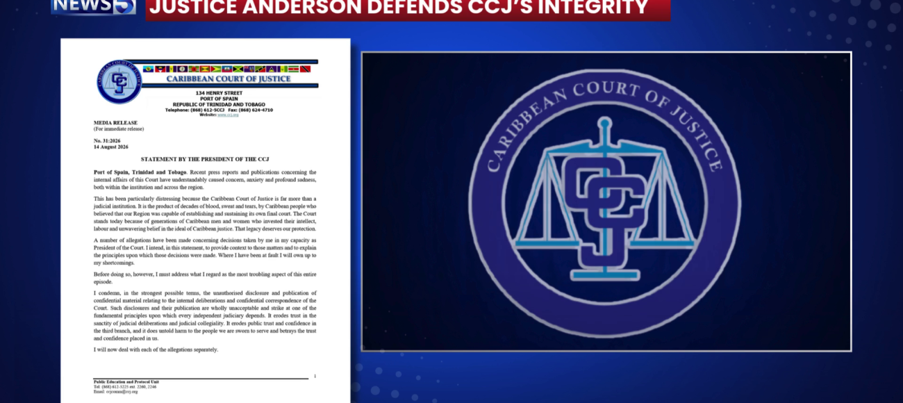 CCJ President Rejects Claims Targeting Court Integrity  