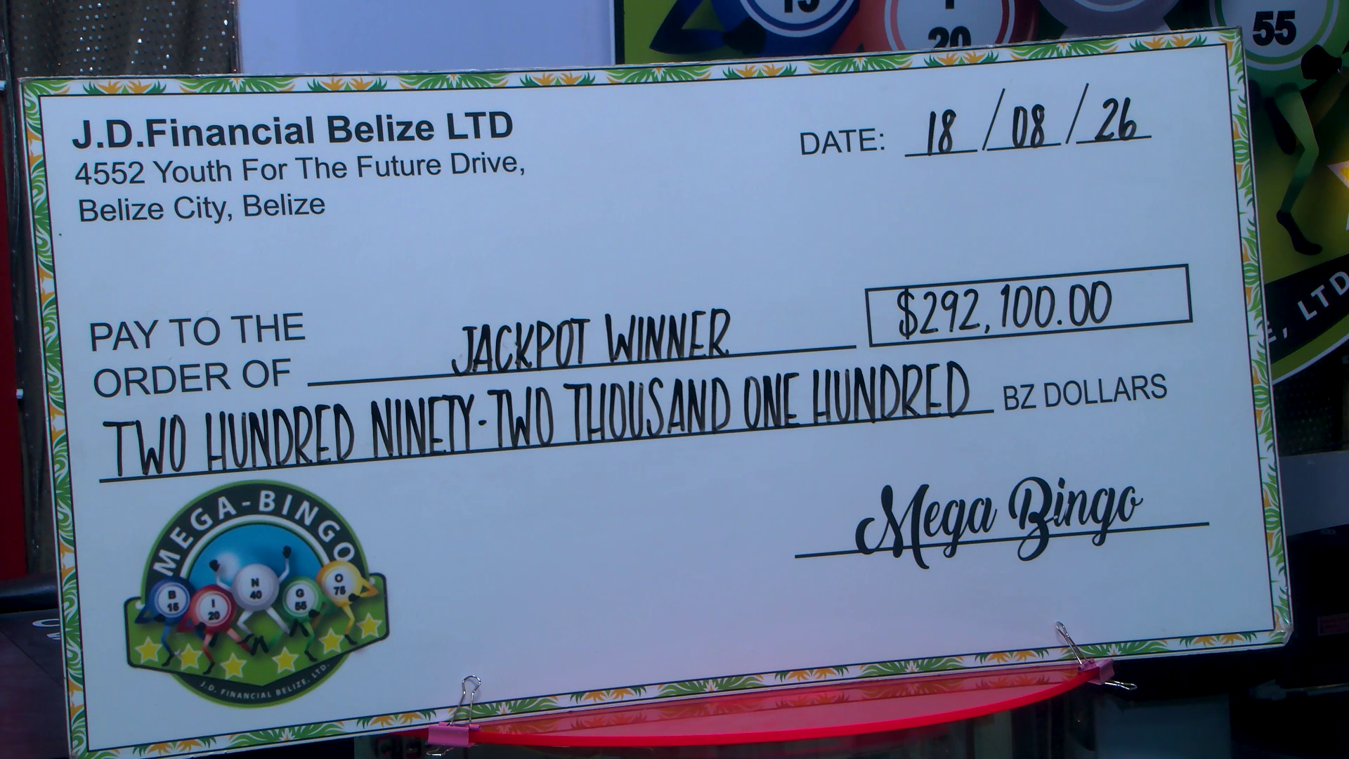 Southern Belizean Wins $292,100 Bingo Jackpot