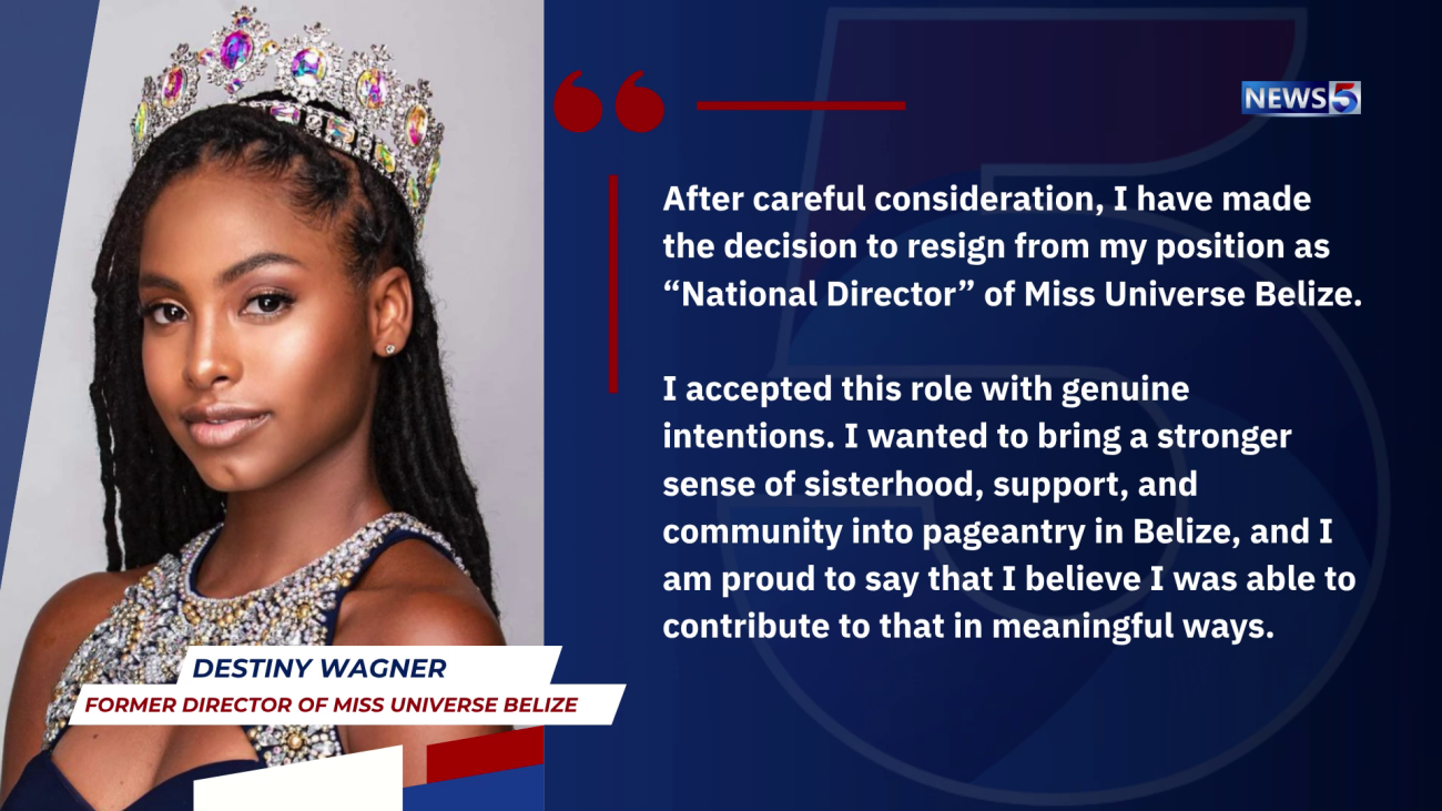 Destiny Wagner Resigns from Miss Universe Belize