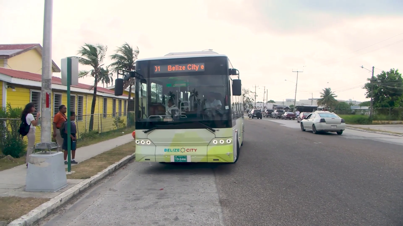 Belize City Commuters Embrace Electric Buses