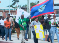 Trade Unions Protest Briefly after PM Briceno Misses Deadline