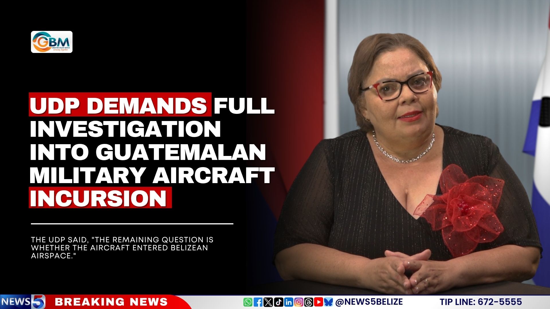 UDP Demands Full Investigation Into Guatemalan Military Aircraft Incursion
