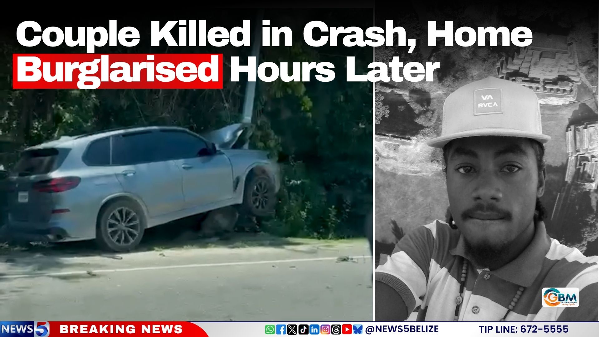Couple Killed in Crash, Home Burglarised Hours Later