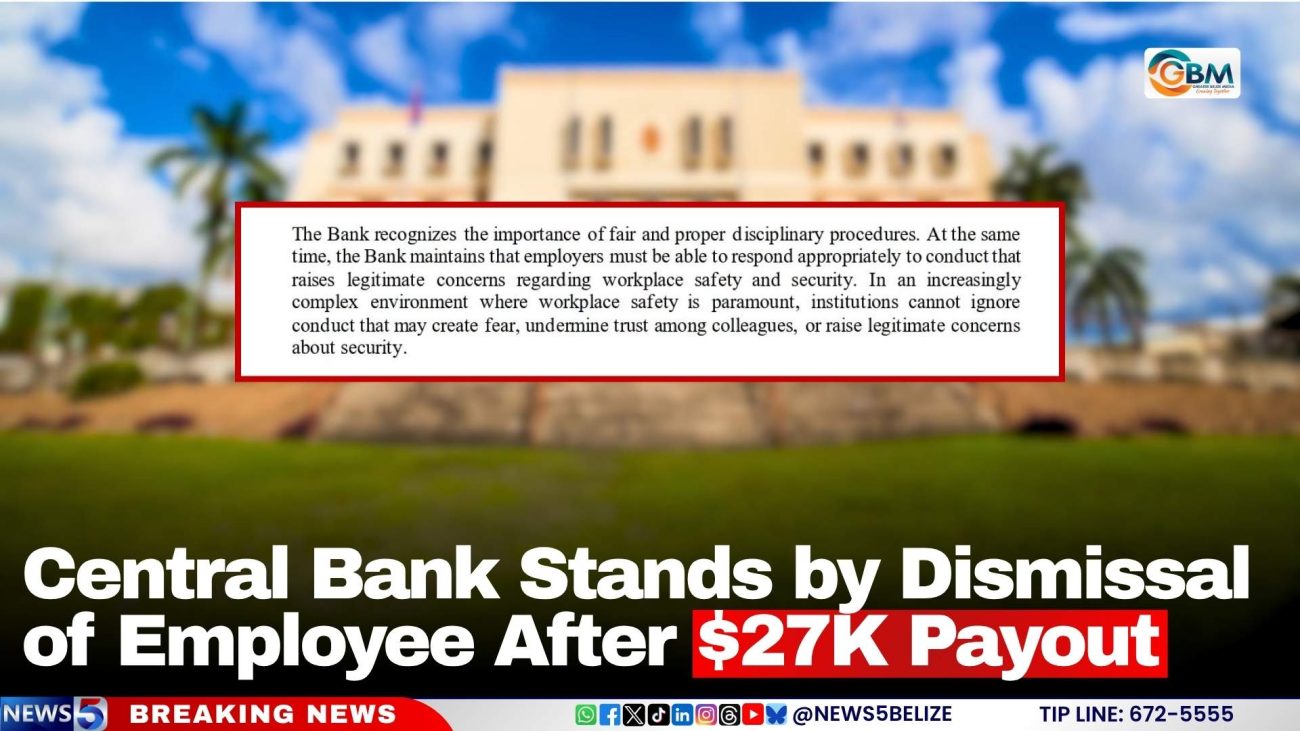 Central Bank Stands by Dismissal of Employee After $27K Payout